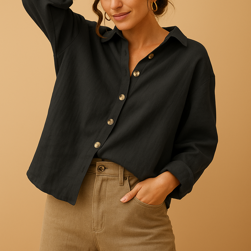 Casual cotton blouse for women
