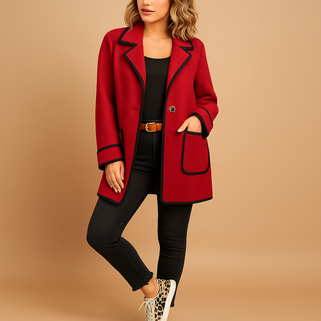 Casual lined blazer for women.