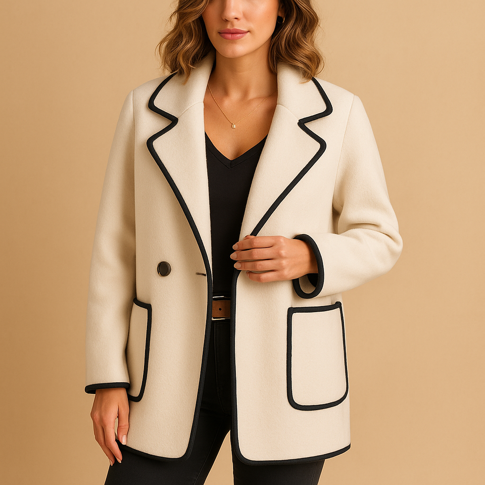 Casual lined blazer for women.
