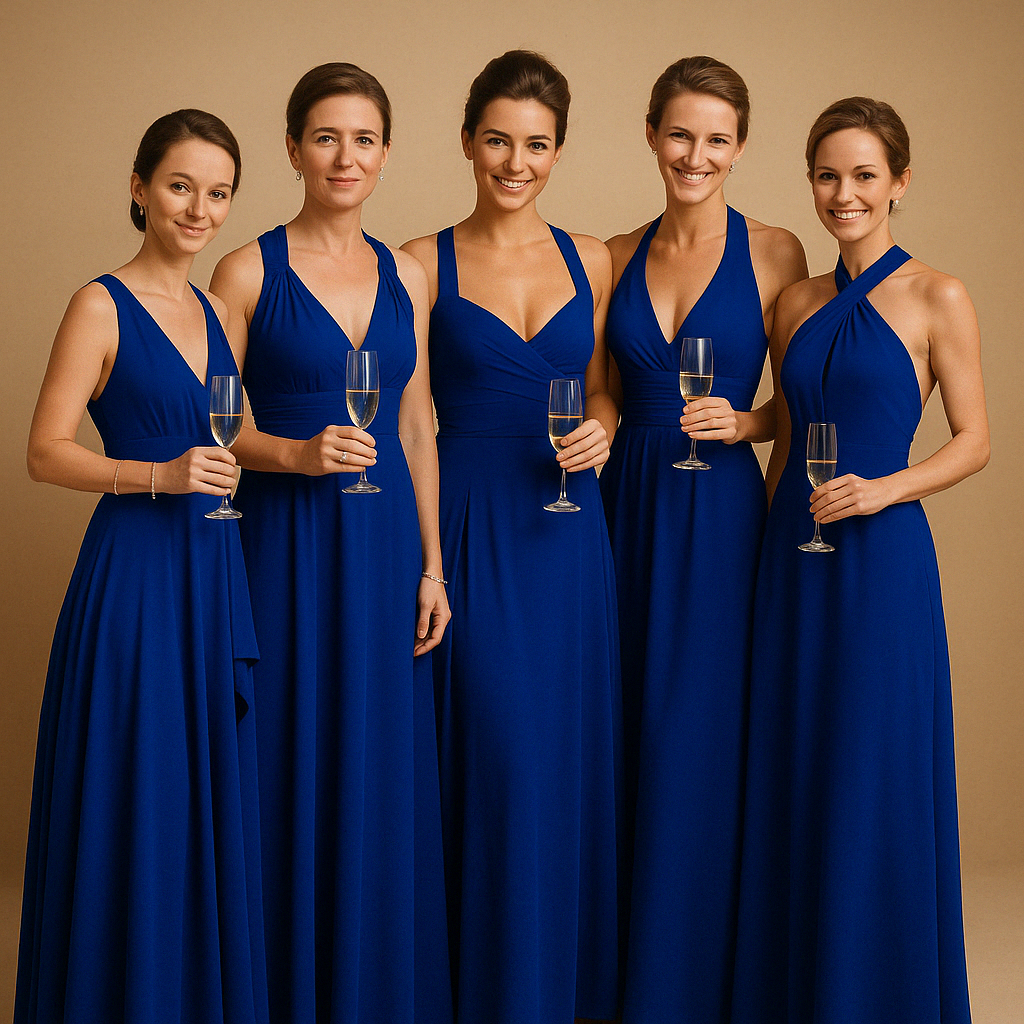 Wrap dress with extra-long straps for women.