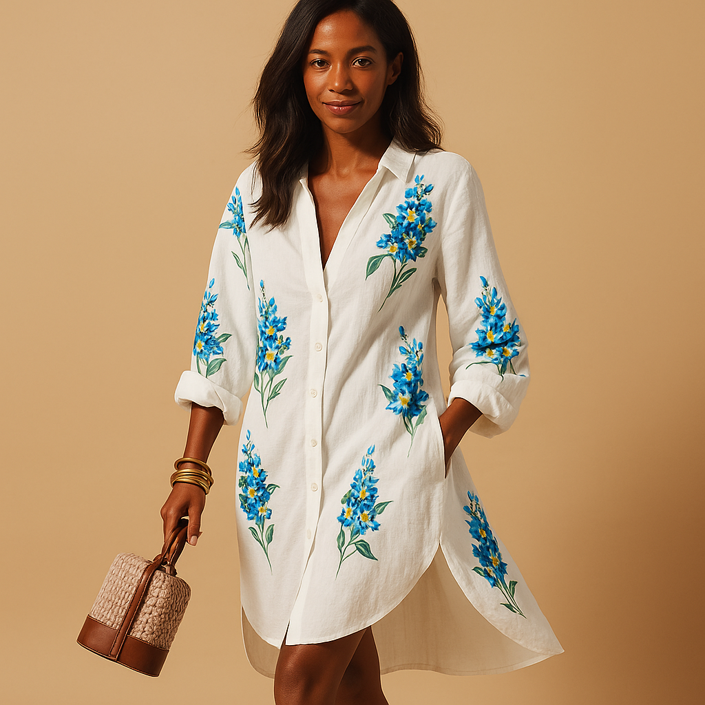 Elegant and airy summer dress for women.