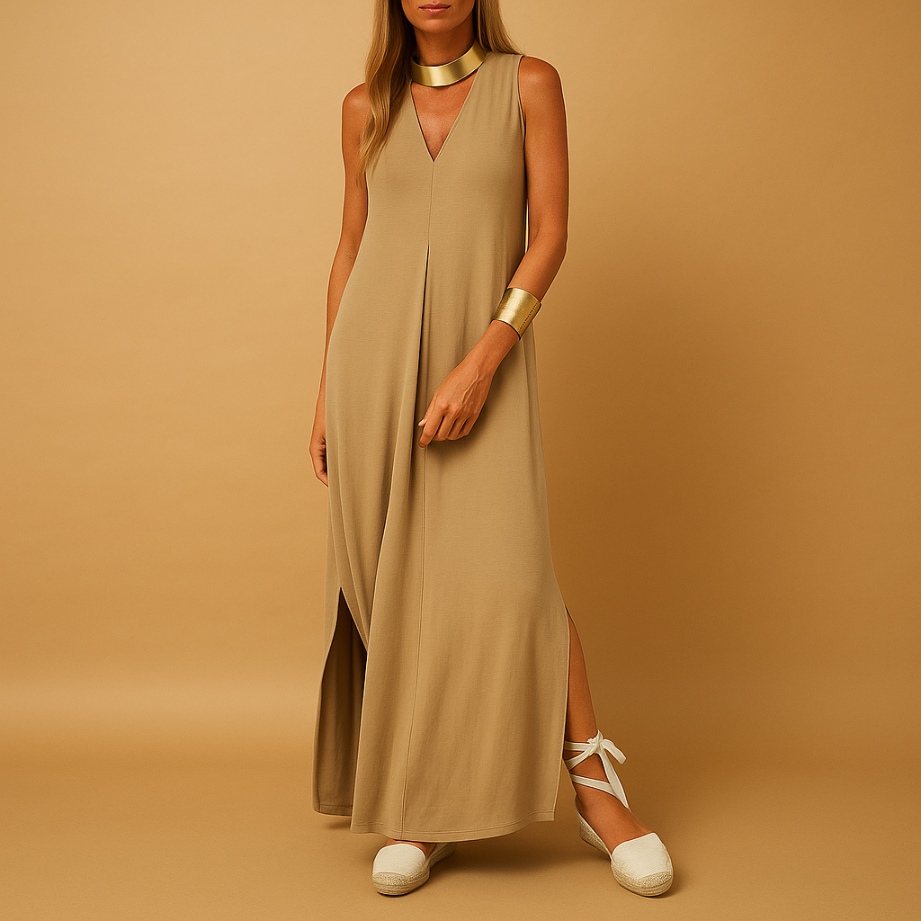 Classic long dress for women with a sophisticated fit.