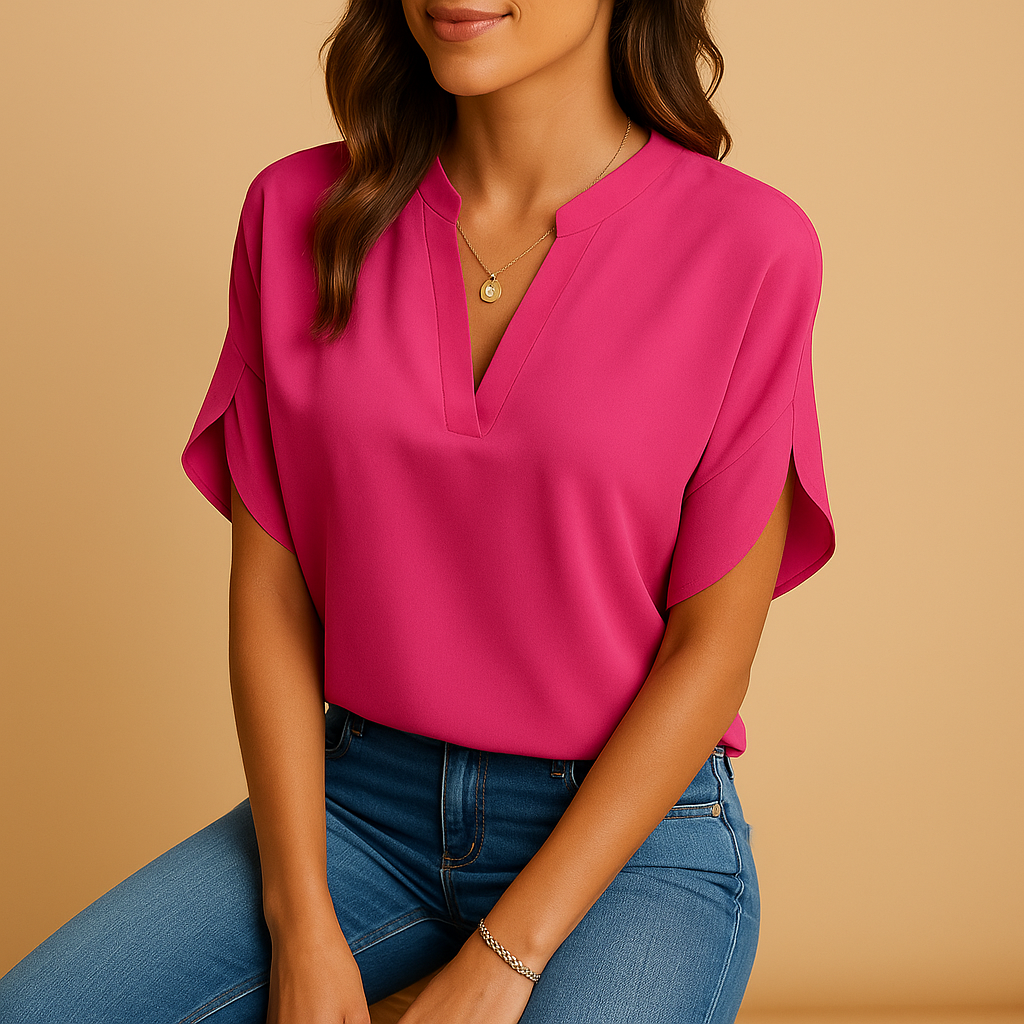 Lightweight blouse with an elegant fit for women