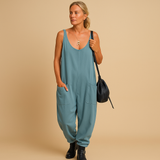 Lightweight summer dress with a loose fit for women.