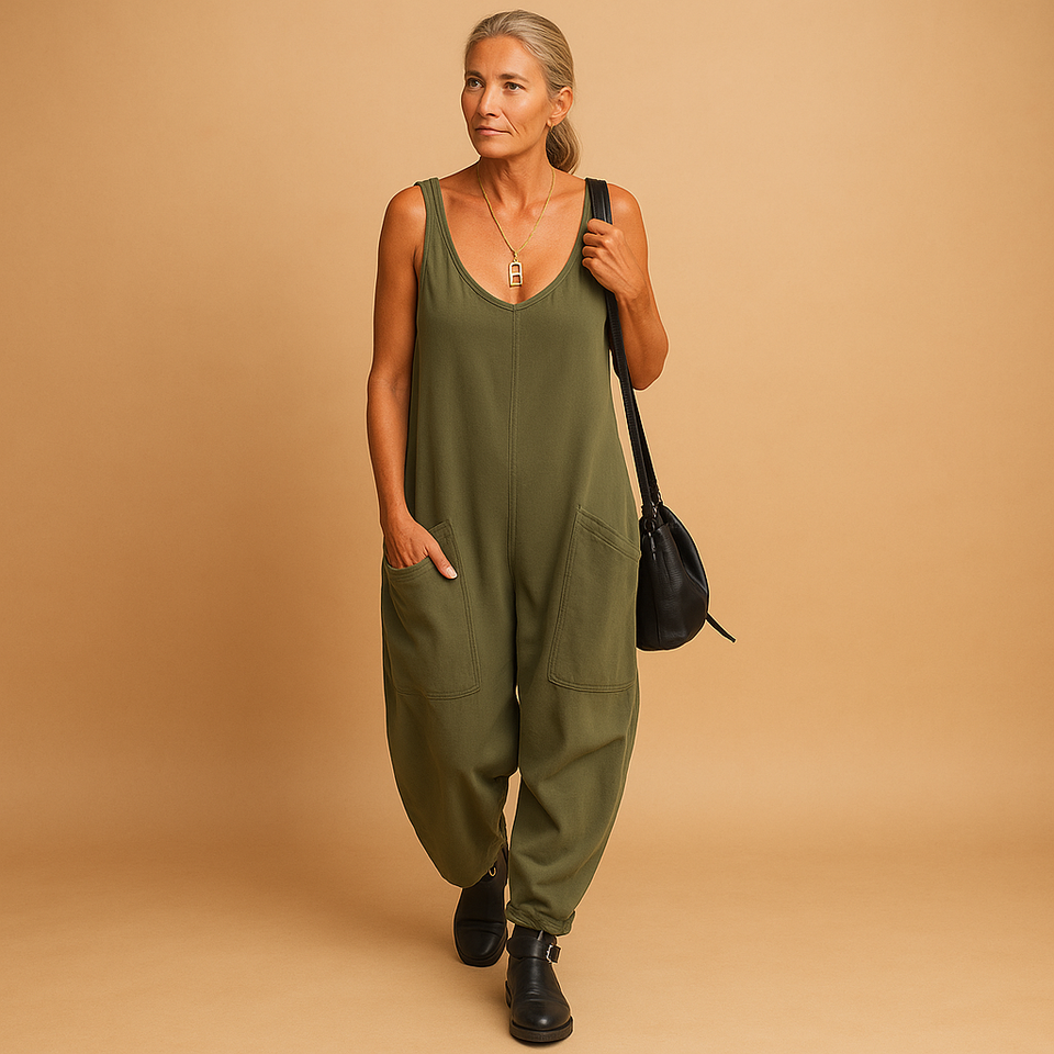 Lightweight summer dress with a loose fit for women.