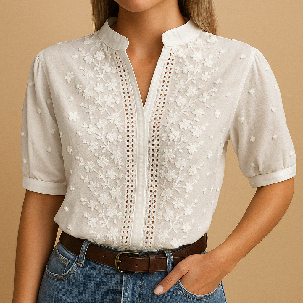 Stylish white blouse for women