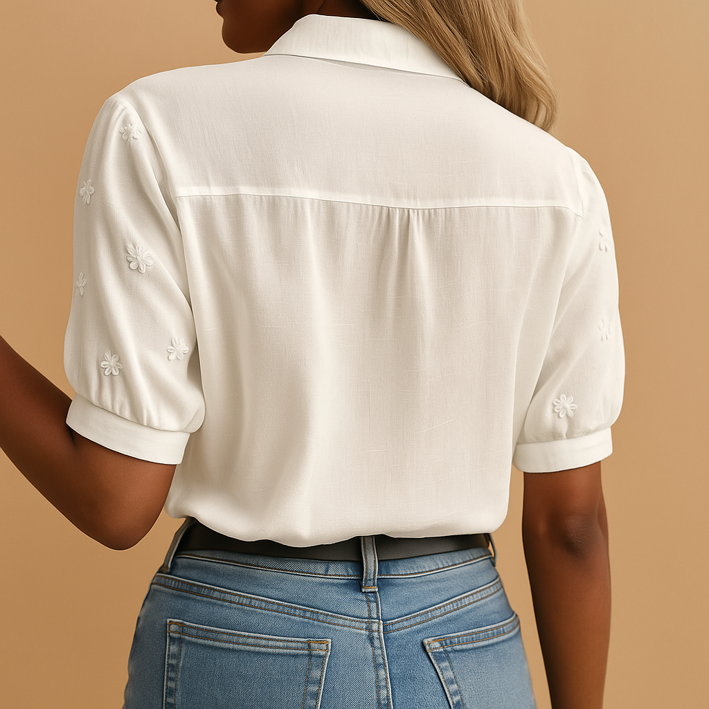 Stylish white blouse for women