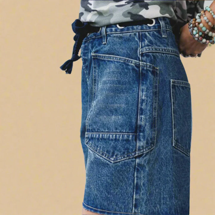 FRANCESCA LIVIA ROPE BELT BERMUDA