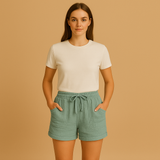Summer shorts with a comfortable fit for women