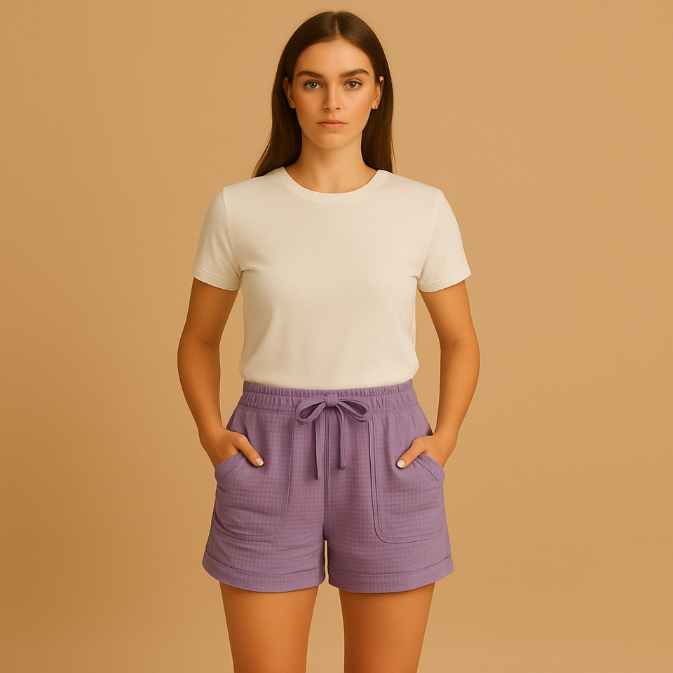 Summer shorts with a comfortable fit for women