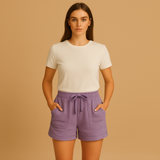 Summer shorts with a comfortable fit for women