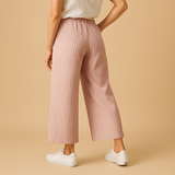 Regular fit summer pants for women
