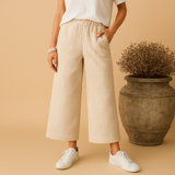 Regular fit summer pants for women