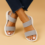 Breathable flat sandals for women.