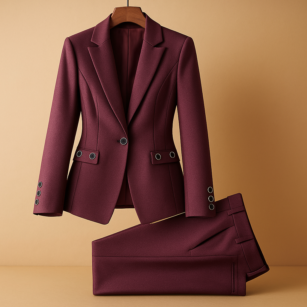 Blazer set with pants for women.