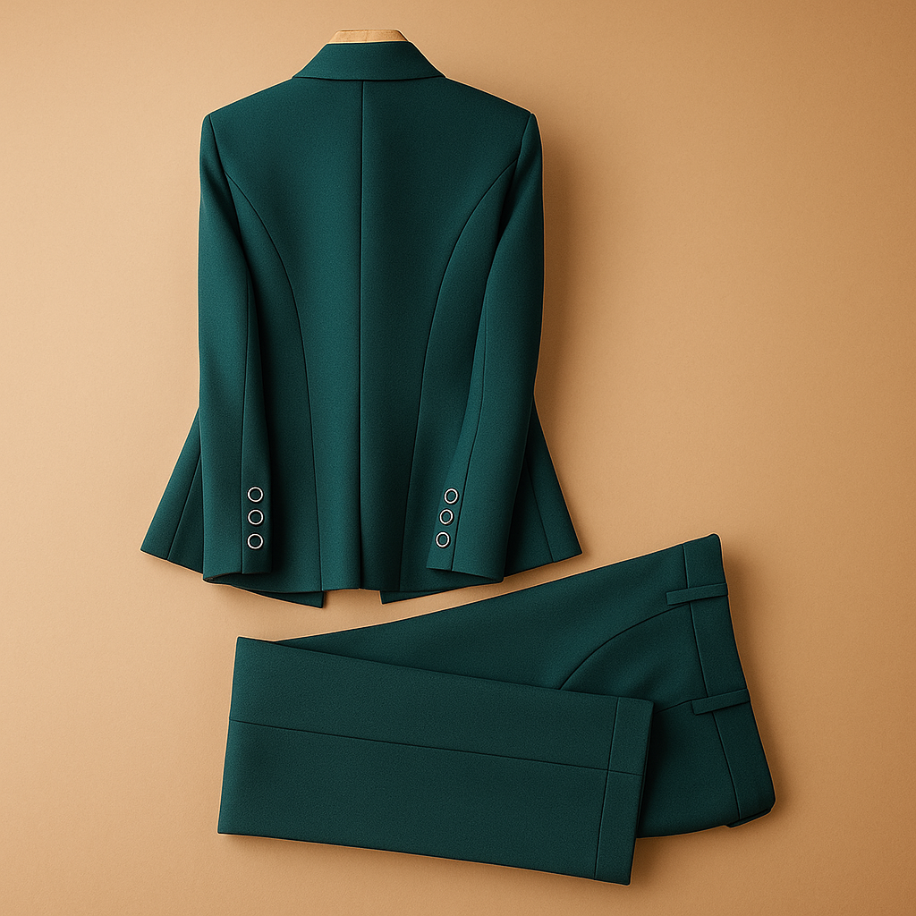 Blazer set with pants for women.