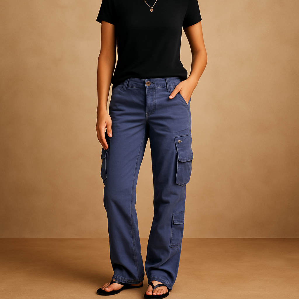 Cargo pants with pockets for women