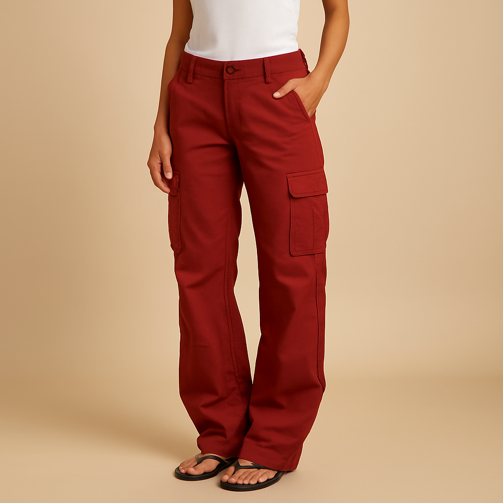 Cargo pants with pockets for women