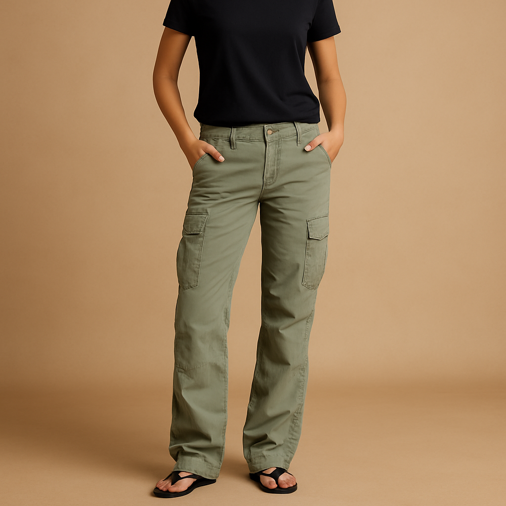 Cargo pants with pockets for women