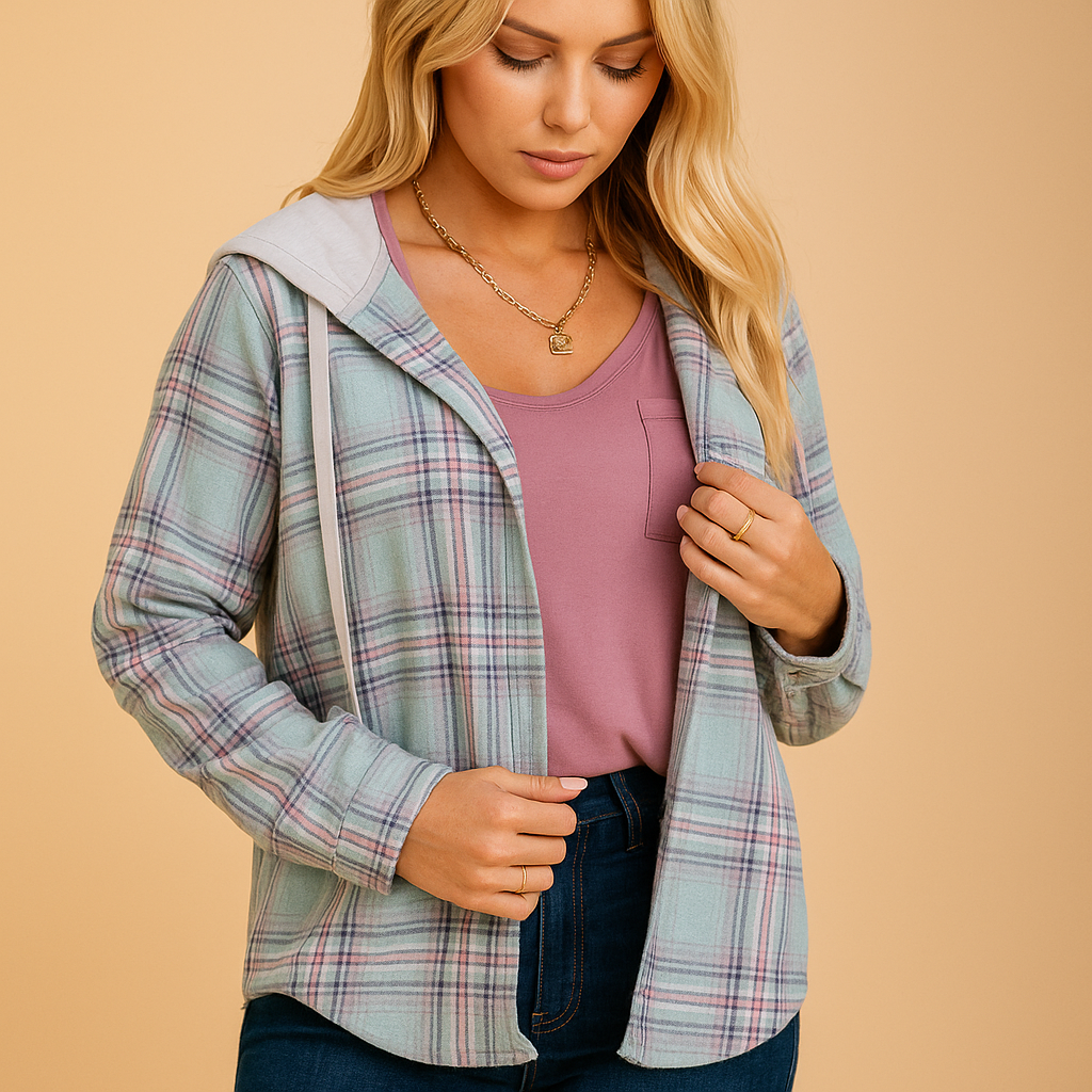 Casual button-up jacket for women