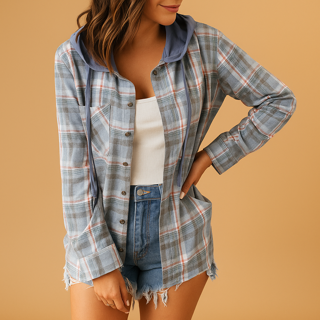Casual button-up jacket for women