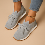 Casual sneakers with laces and soft insoles for women