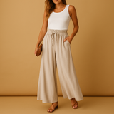 Chic high-waisted wide-leg pants for women