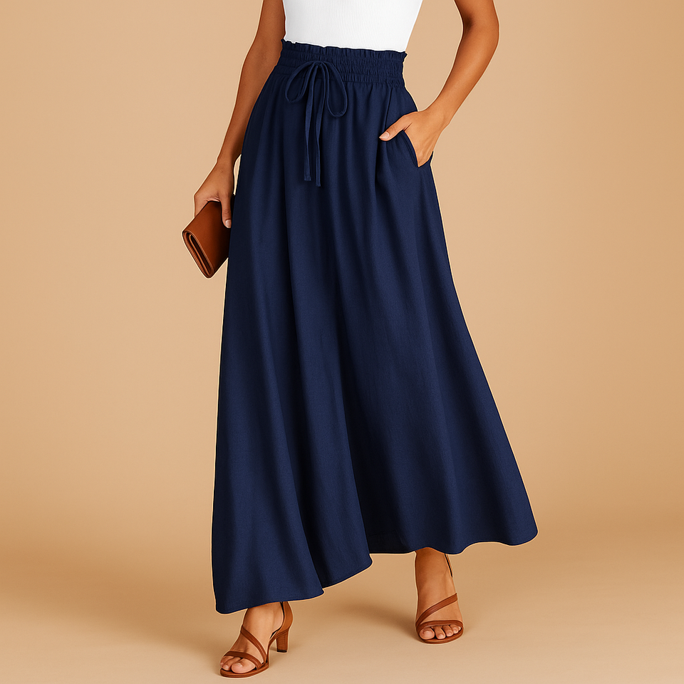 Chic high-waisted wide-leg pants for women