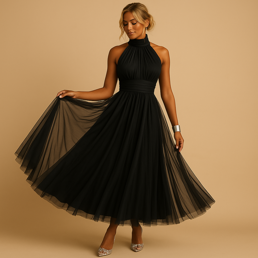 Chic elegant dress for women.