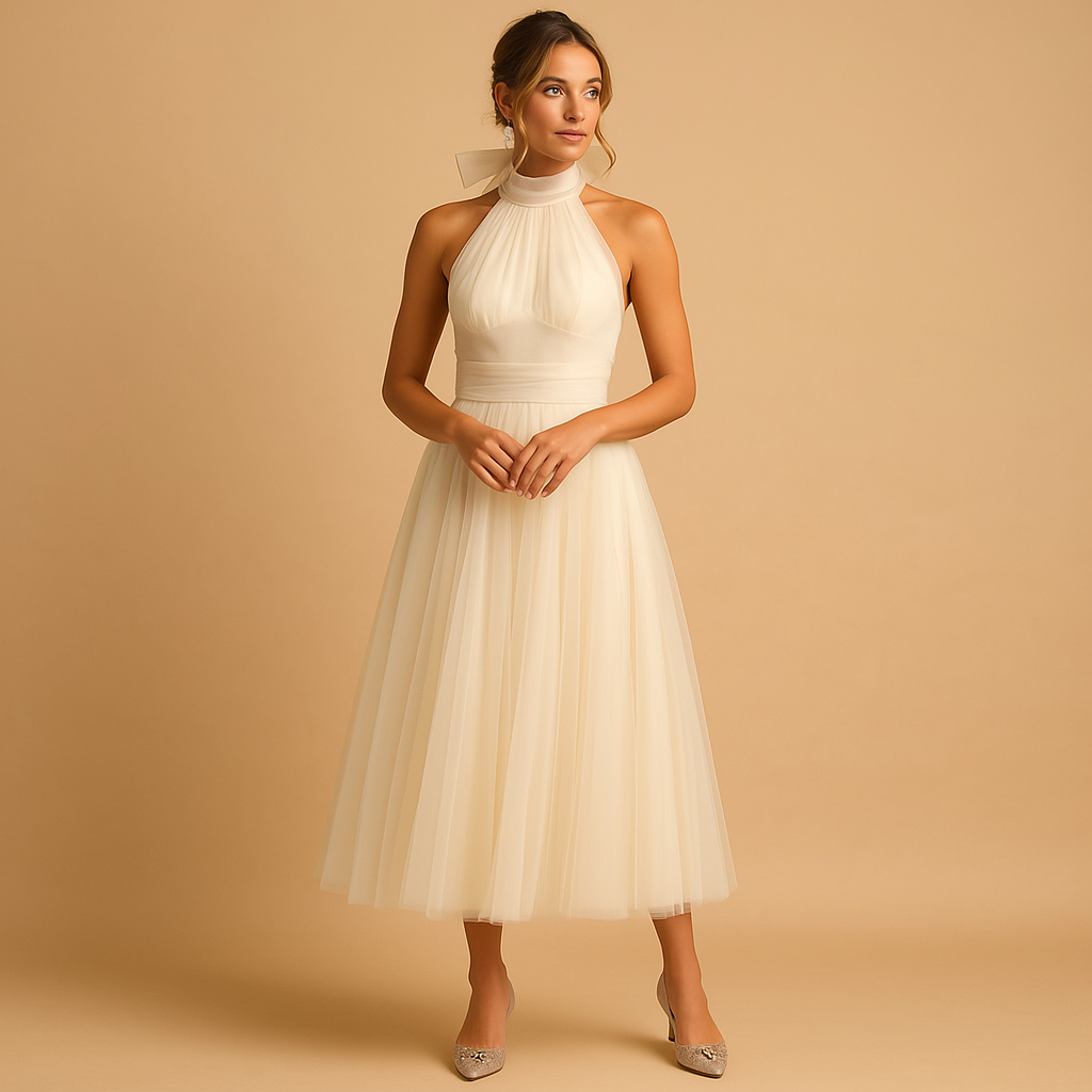 Chic elegant dress for women.