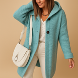 Comfortable open women's cardigan with a timeless fit.