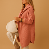 Comfortable open women's cardigan with a timeless fit.