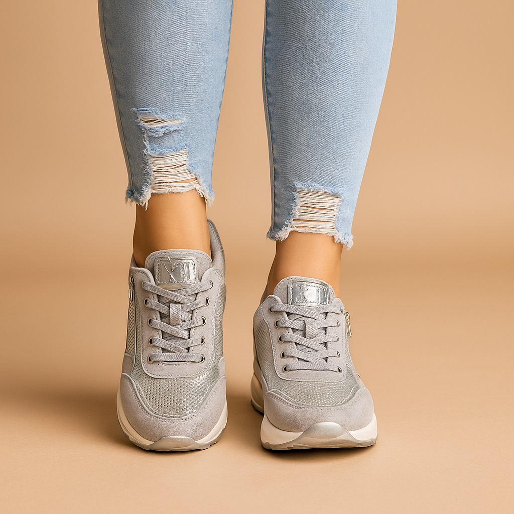 Comfortable casual shoes with a wide fit for women