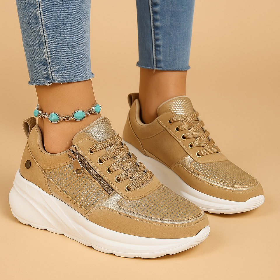 Comfortable casual shoes with a wide fit for women