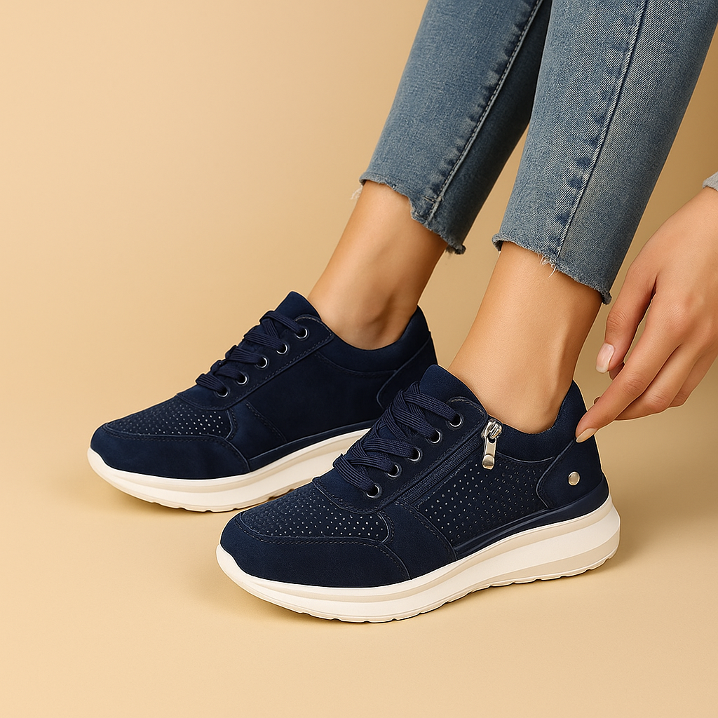 Comfortable casual shoes with a wide fit for women