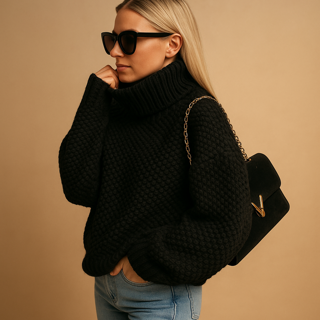 Comfortable timeless pullover for women.