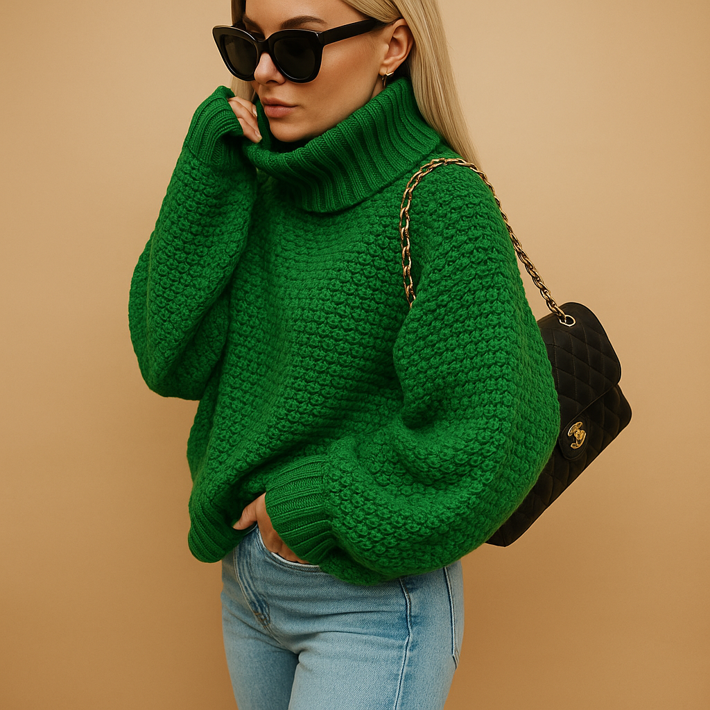Comfortable timeless pullover for women.