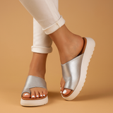 Corrective sandals for women with comfortable support.