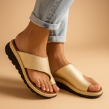 Corrective sandals for women with comfortable support.
