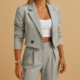 Elegant blazer and pantsuit for women.