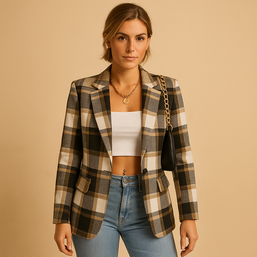 Elegant blazer with a flattering fit for women.