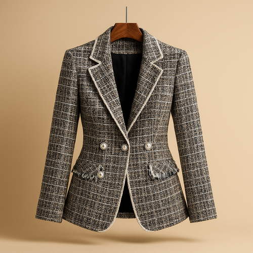 Elegant blazer with a classic cut for women.