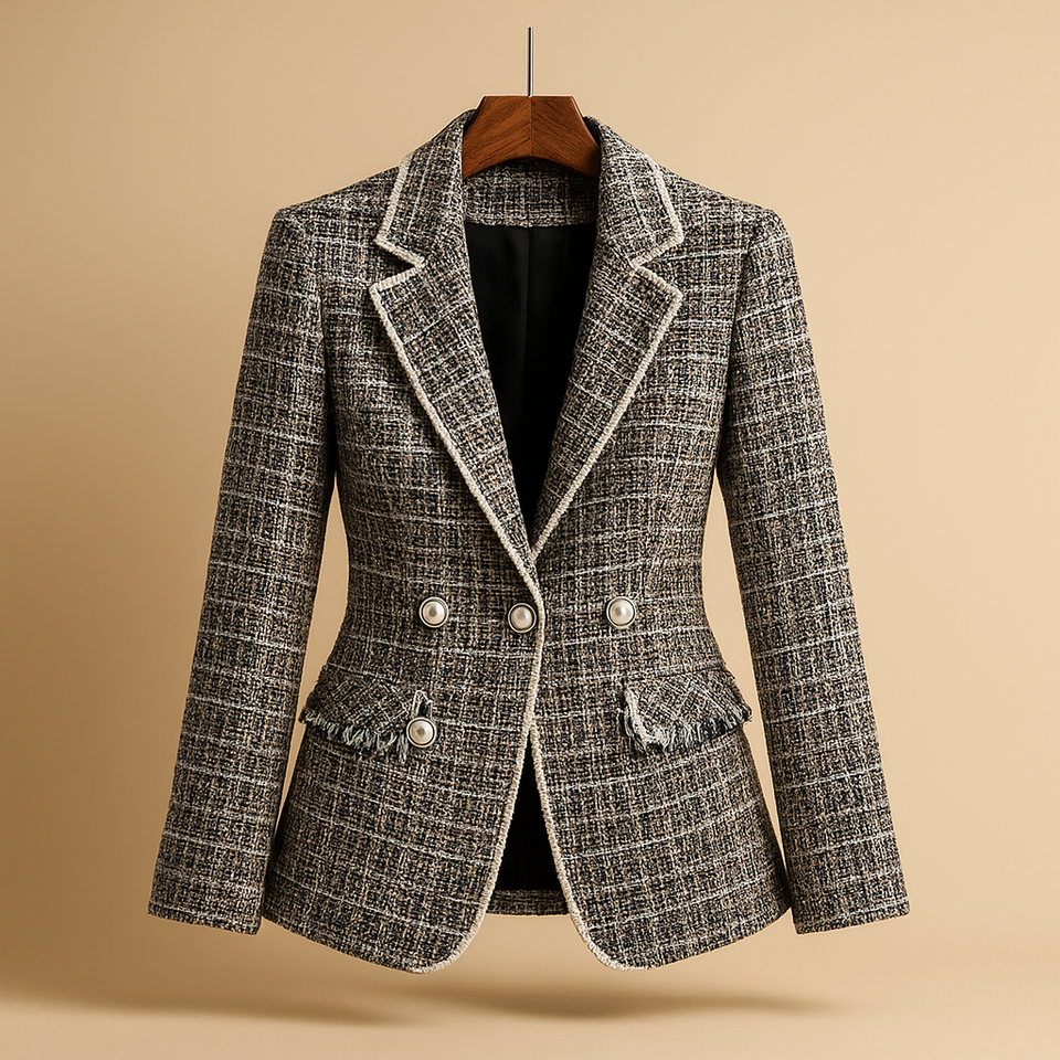 Elegant blazer with a classic cut for women.