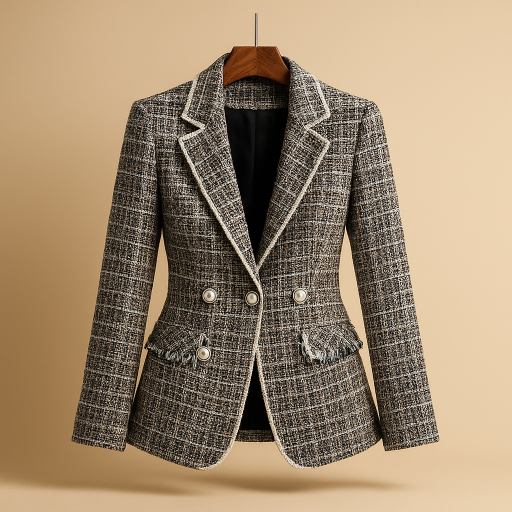 Elegant blazer with a classic cut for women.