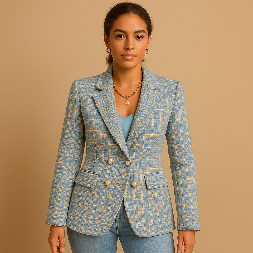 Elegant blazer with a classic cut for women.