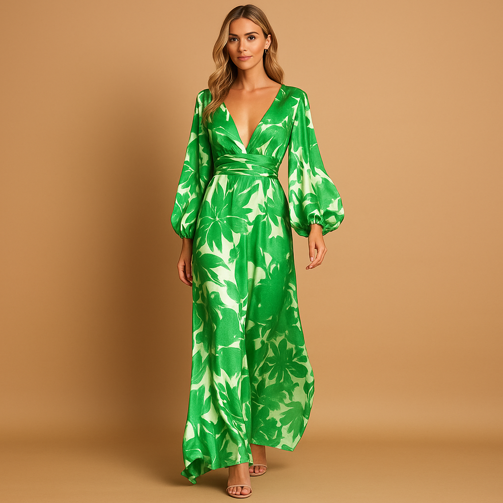Elegant knee-length women's dress with a flattering fit.