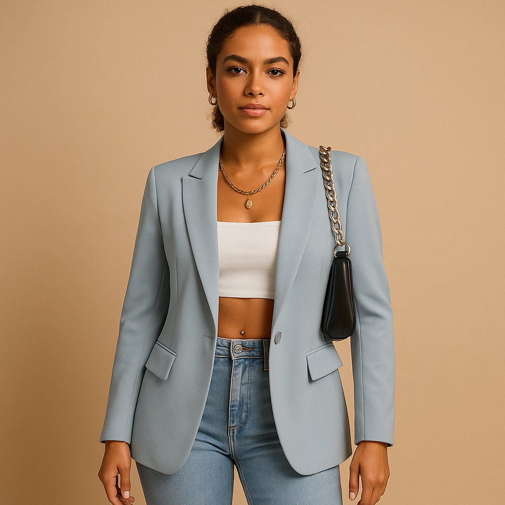 Elegant tailored blazer for women.