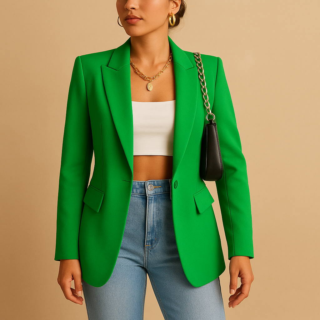 Elegant tailored blazer for women.