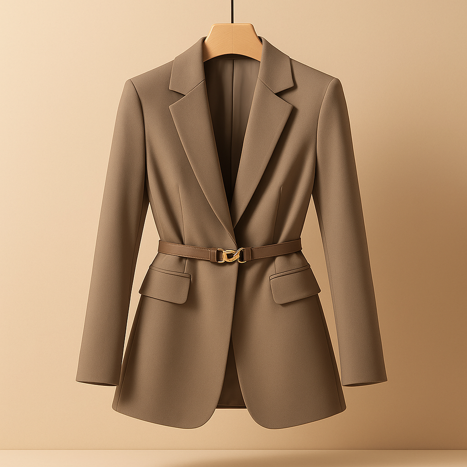 Elegant tailored blazer for women.