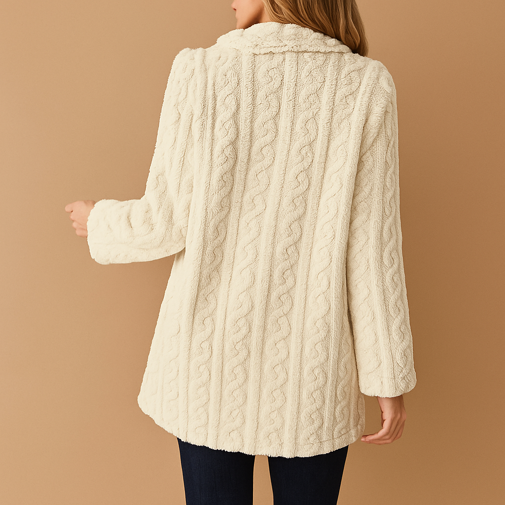 Elegant tailored winter coat for women